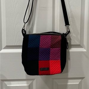 VERA BRADLEY Winter Patchwork Carson microfiber mini hobo crossbody bag